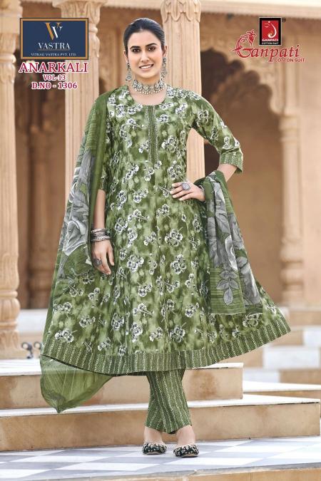 Ganpati anarkali vol-13 wholesale kurtis market